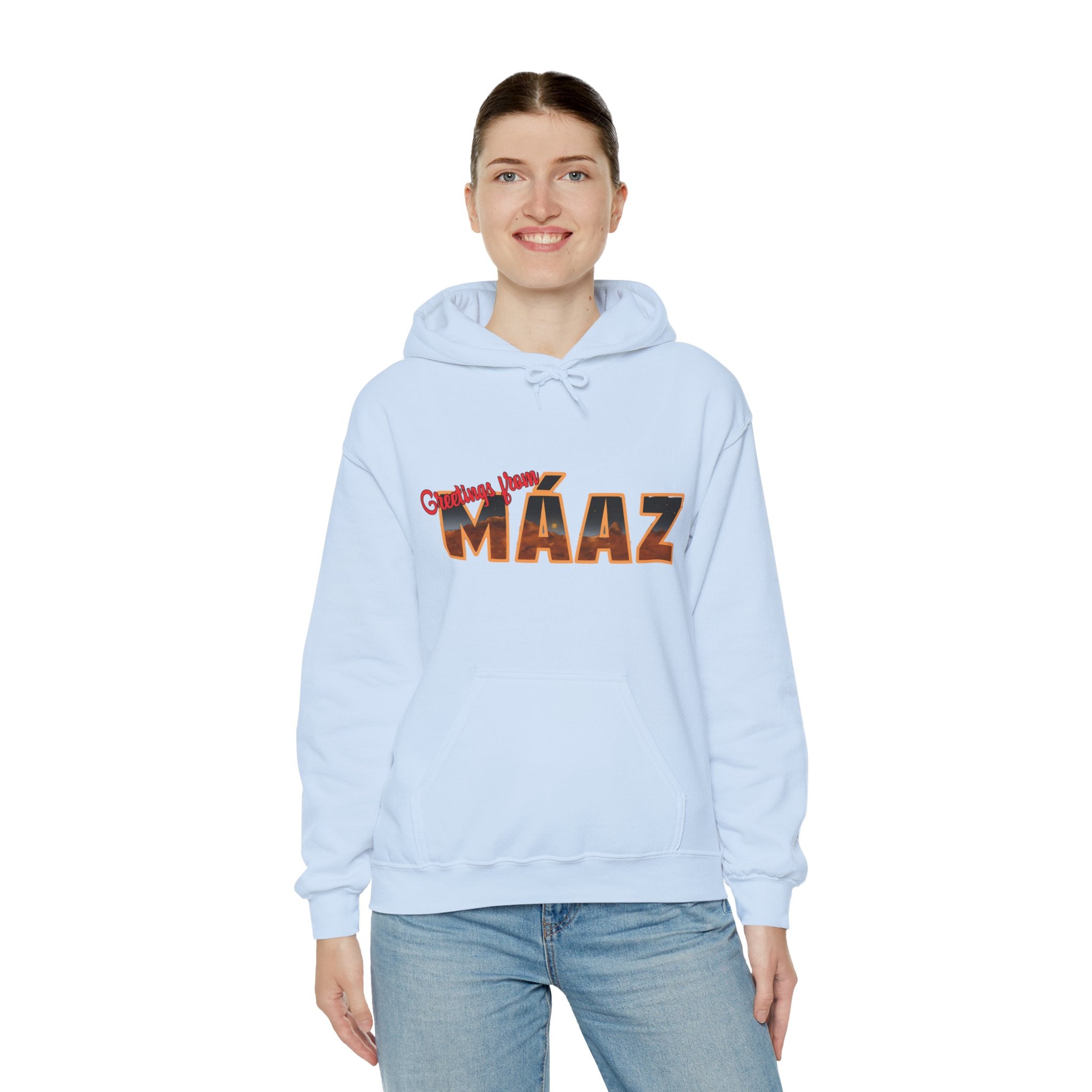 Greetings from Máaz Martians Unisex Heavy Blend Hooded Sweatshirt