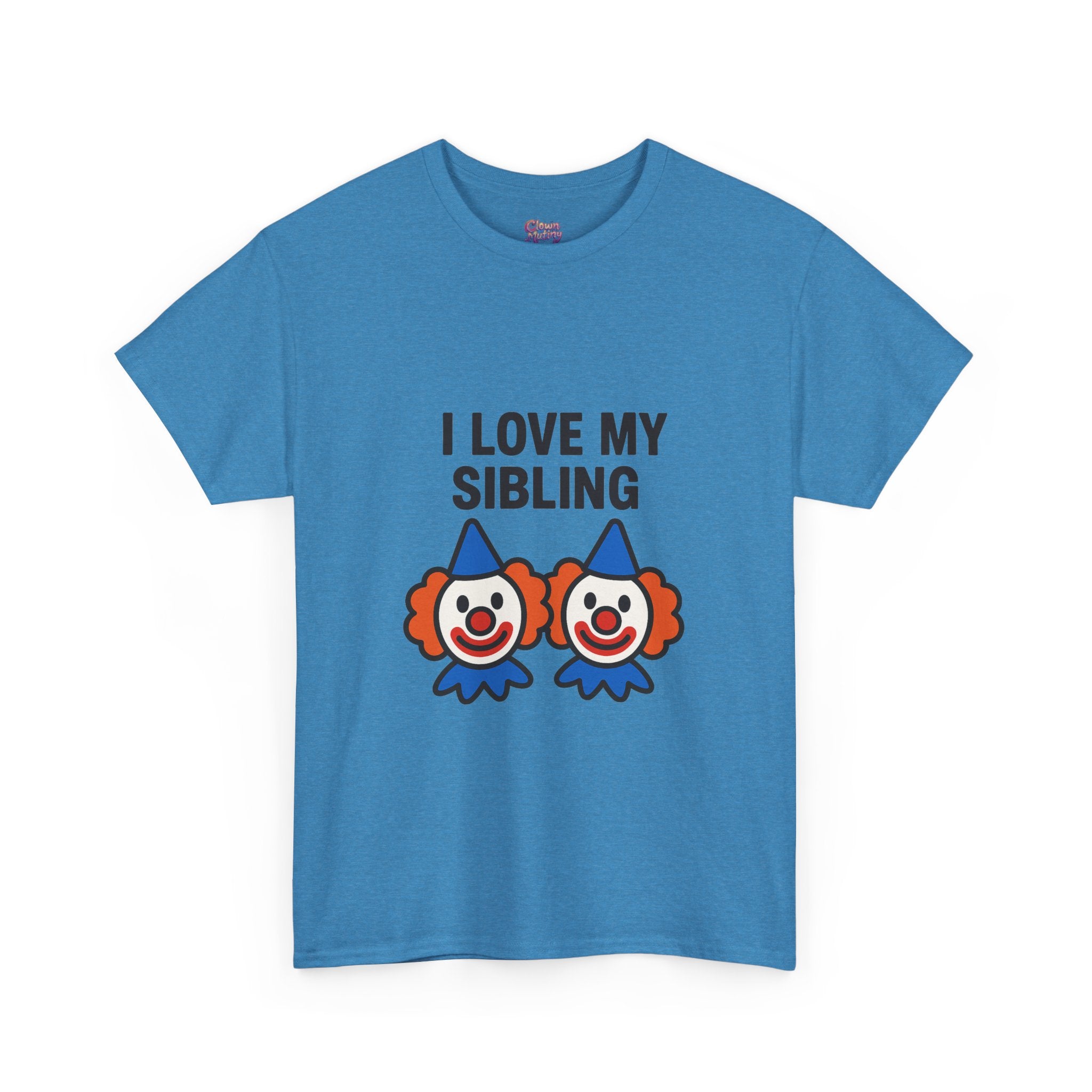 Funny Clown Sibling Love Unisex Cotton Tee