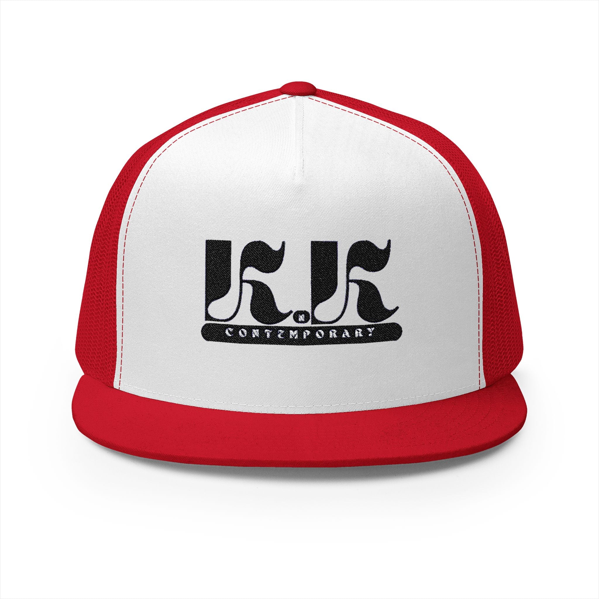 KnK Contemporary Stylish Embroidered 5 Panel Trucker Cap