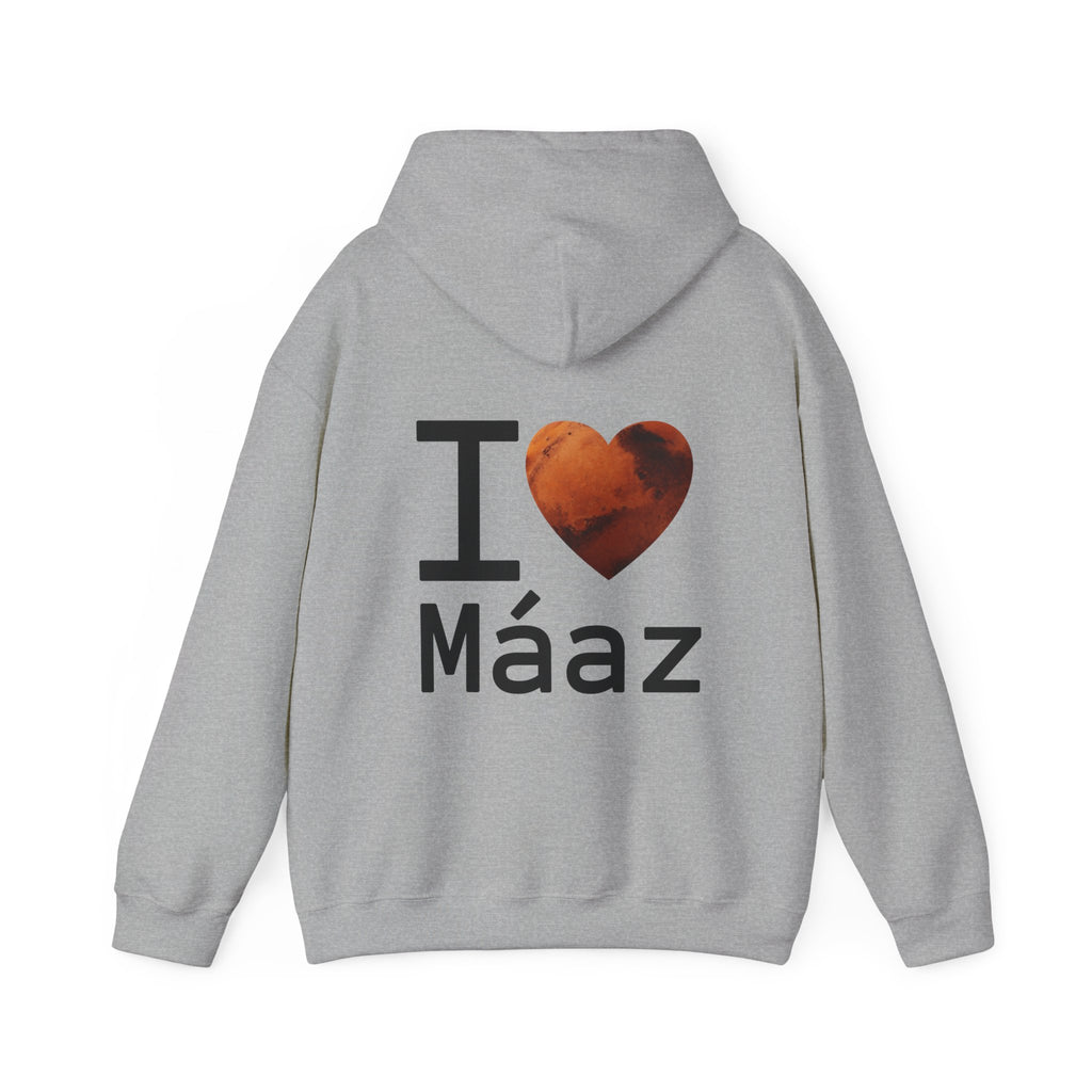 I Love Mars Unisex Heavy Blend Hooded Sweatshirt