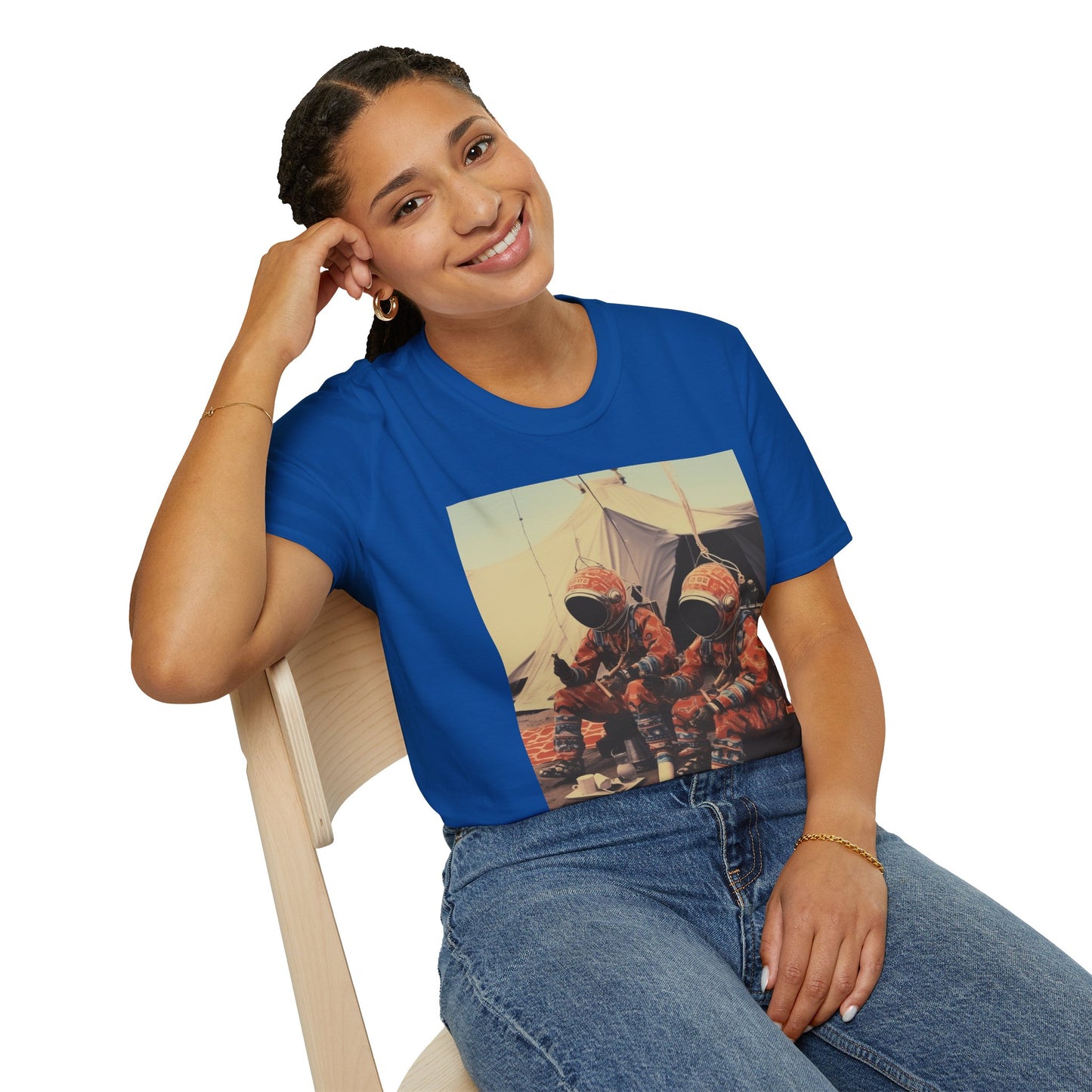 Martian African Print Unisex Softstyle T-Shirt