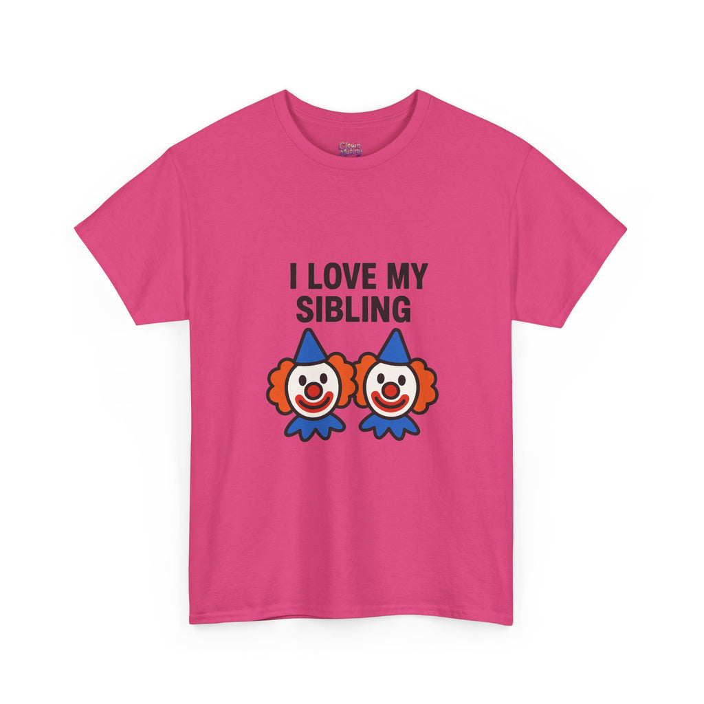 Funny Clown Sibling Love Unisex Cotton Tee