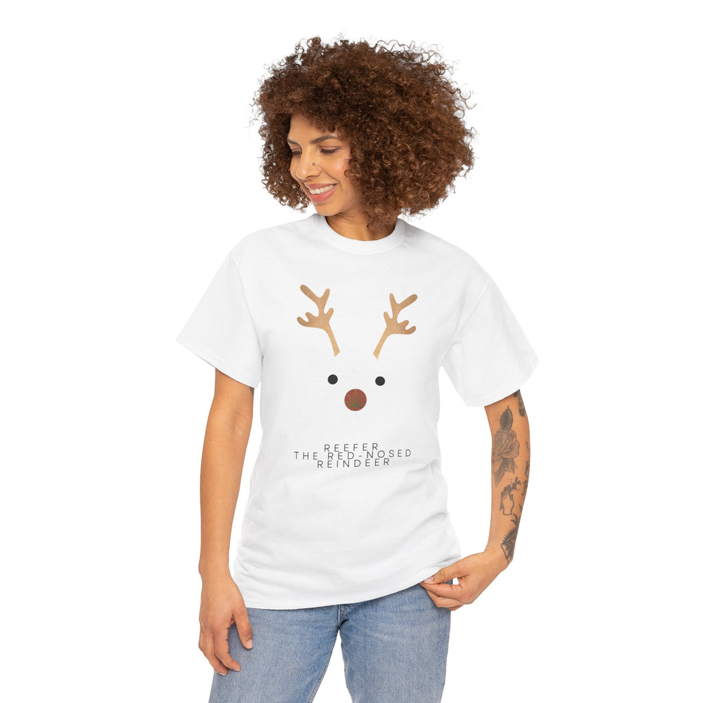Reindeer Unisex Heavy Cotton Tee