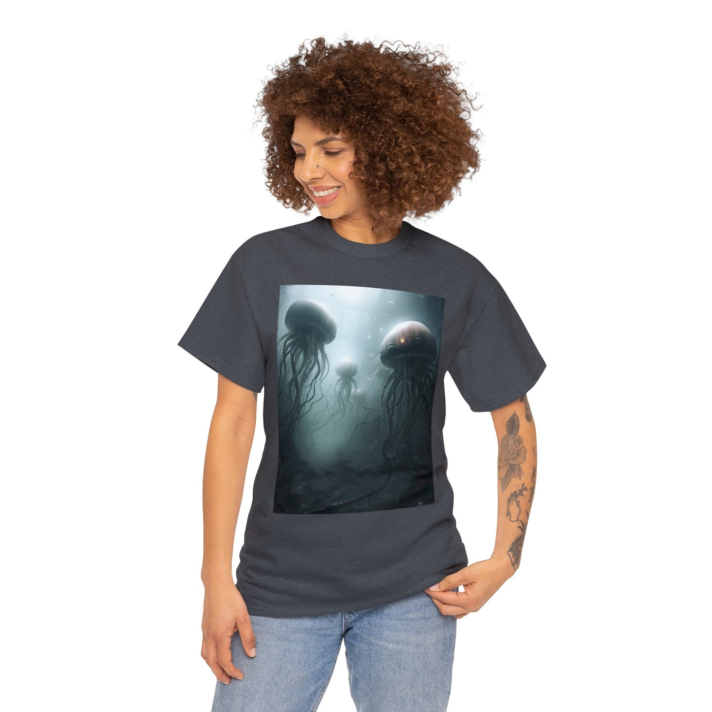 Alien Jellyfish Unisex Heavy Cotton Tee