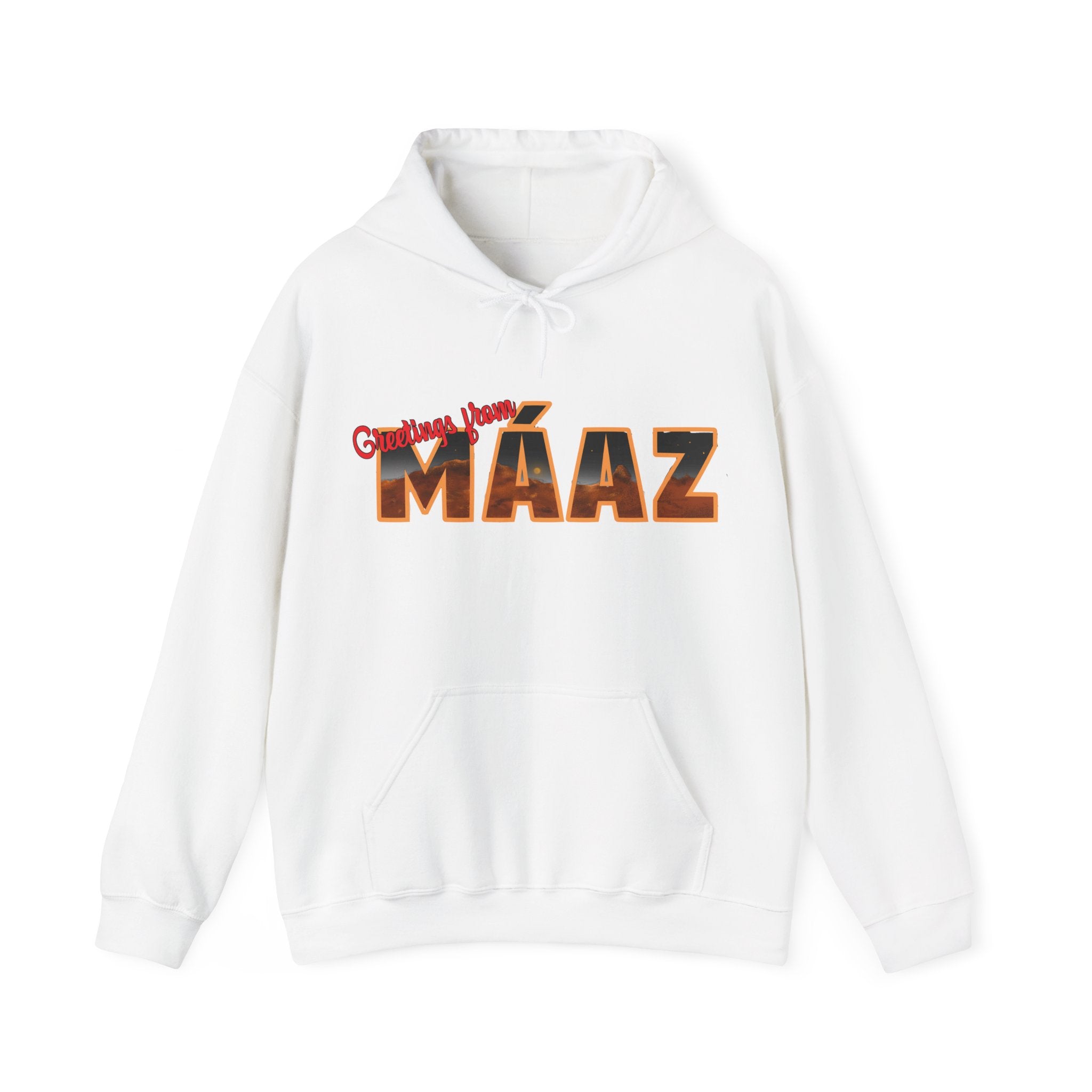 Greetings from Máaz Unisex Heavy Blend Hooded Sweatshirt