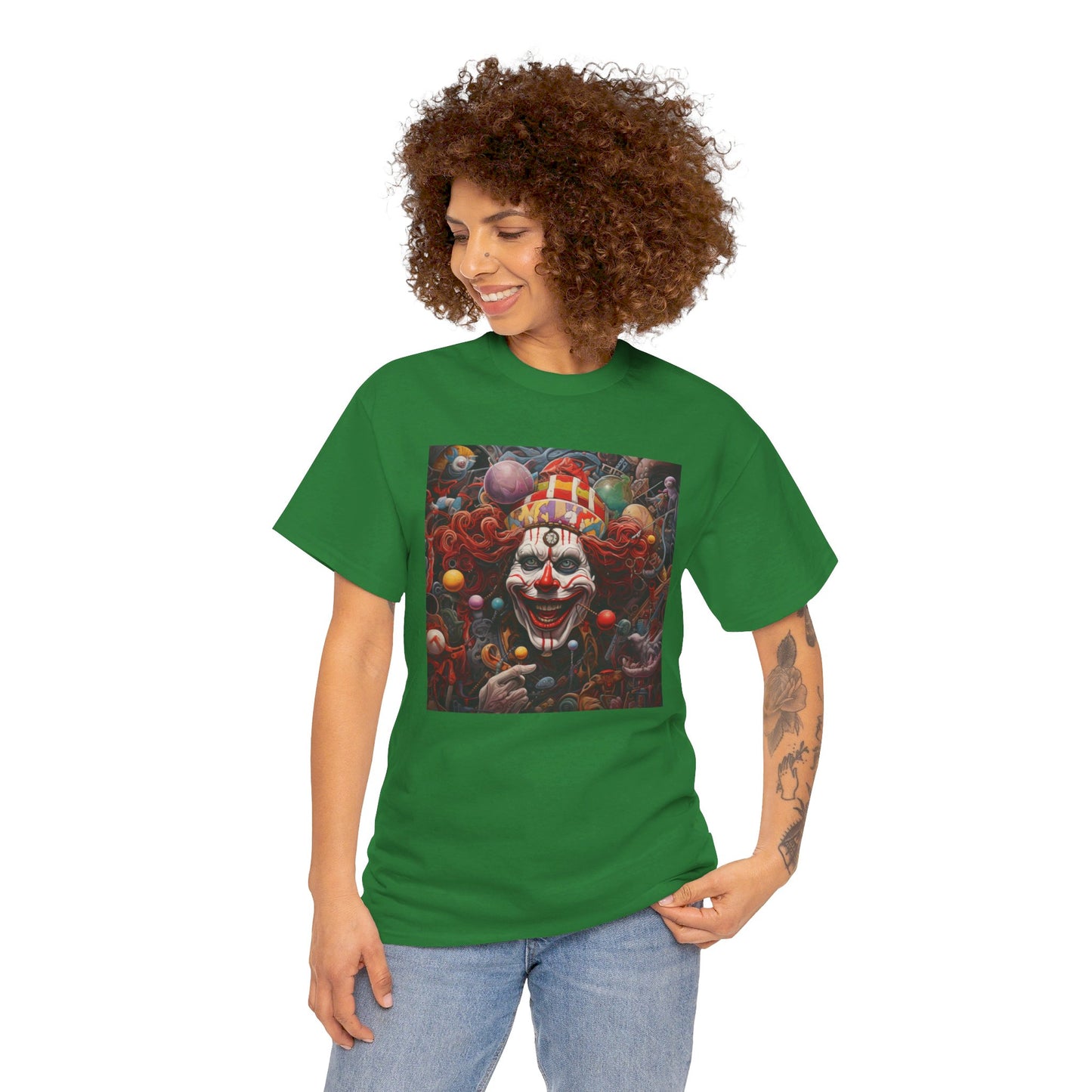 Clown Mutiny Face Unisex Heavy Cotton Tee