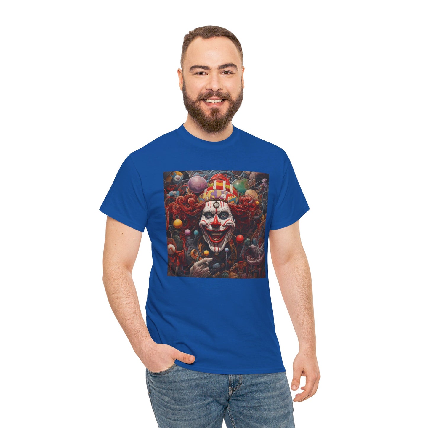 Clown Mutiny Face Unisex Heavy Cotton Tee