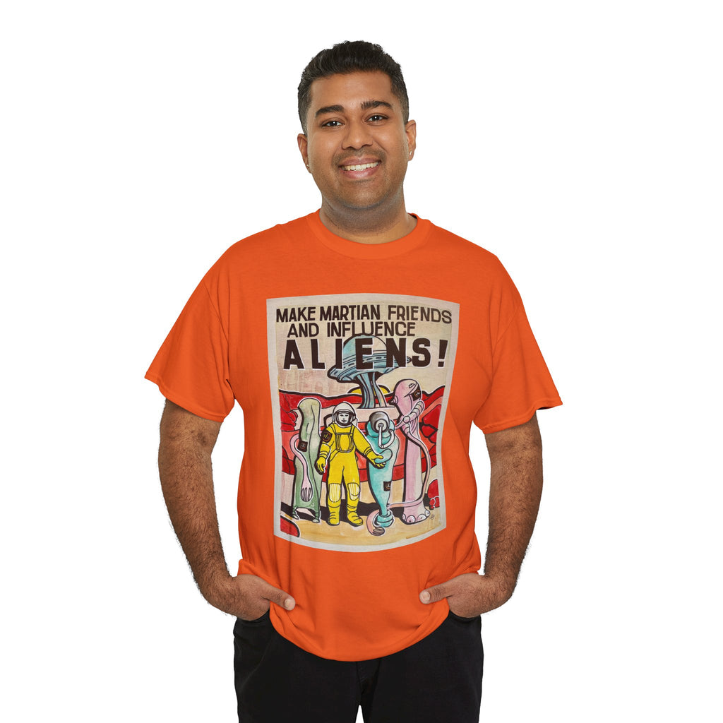 Mars Aliens Unisex Heavy Cotton Tee
