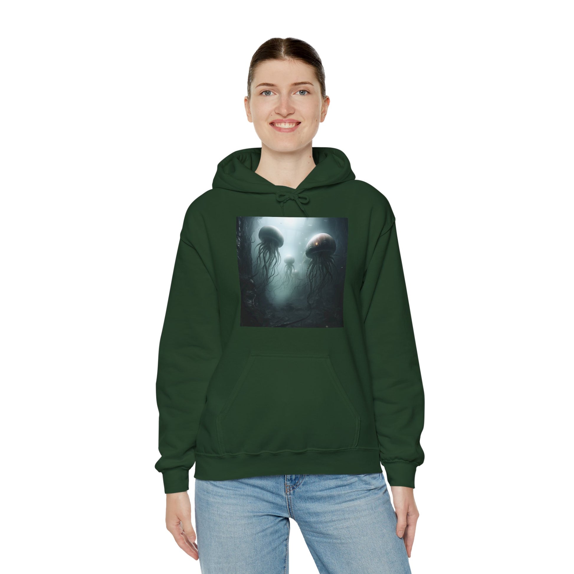 Alien Jellyfish Unisex Heavy Blend Hooded Sweatshirt