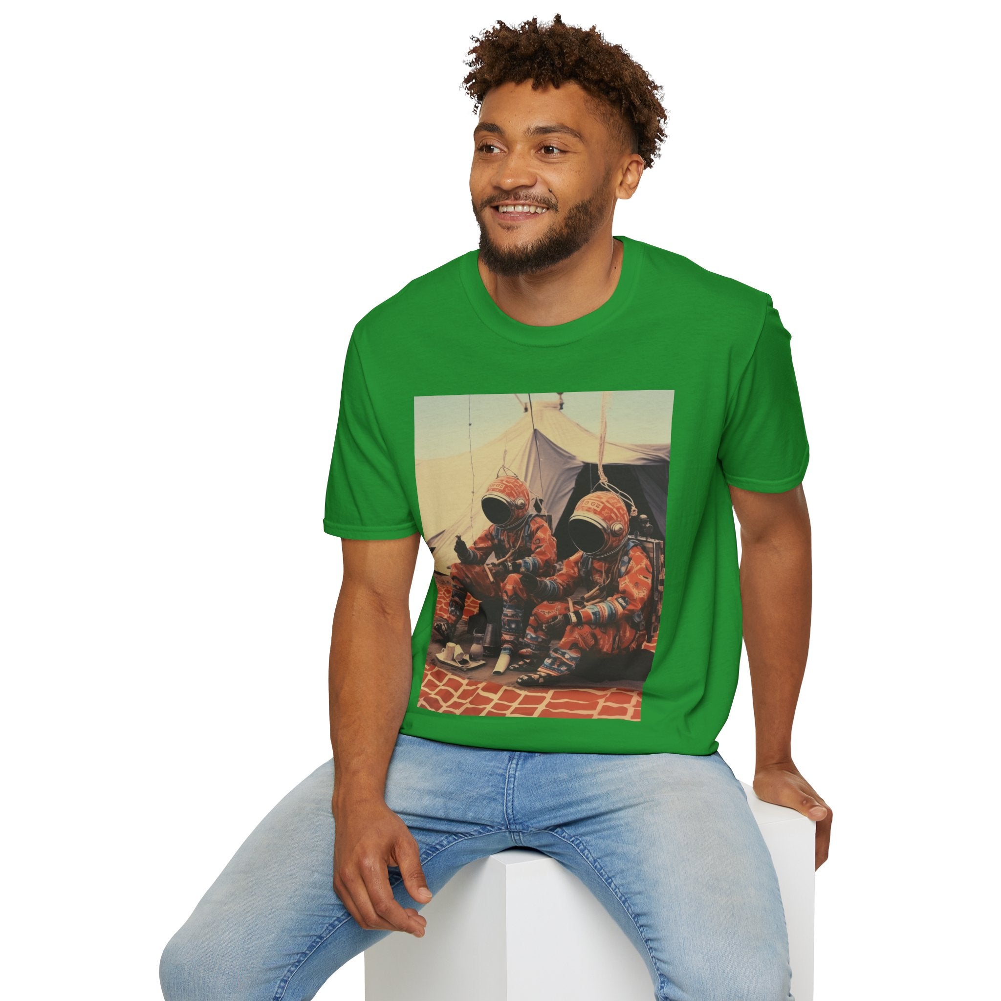 Martian African Print Unisex Softstyle T-Shirt