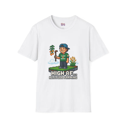 Altitude Farming Graphic T-Shirt, Fun Unisex Tee for Gamers, Perfect Gift for Farmers, Birthday, or Casual Wear