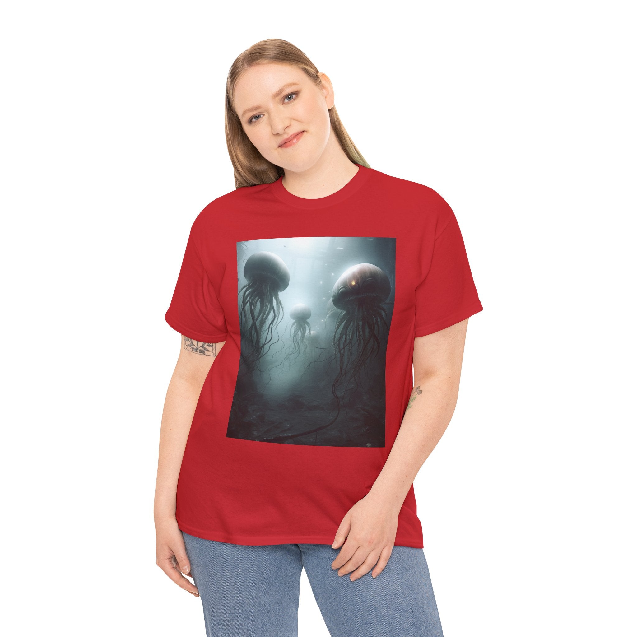 Alien Jellyfish Unisex Heavy Cotton Tee