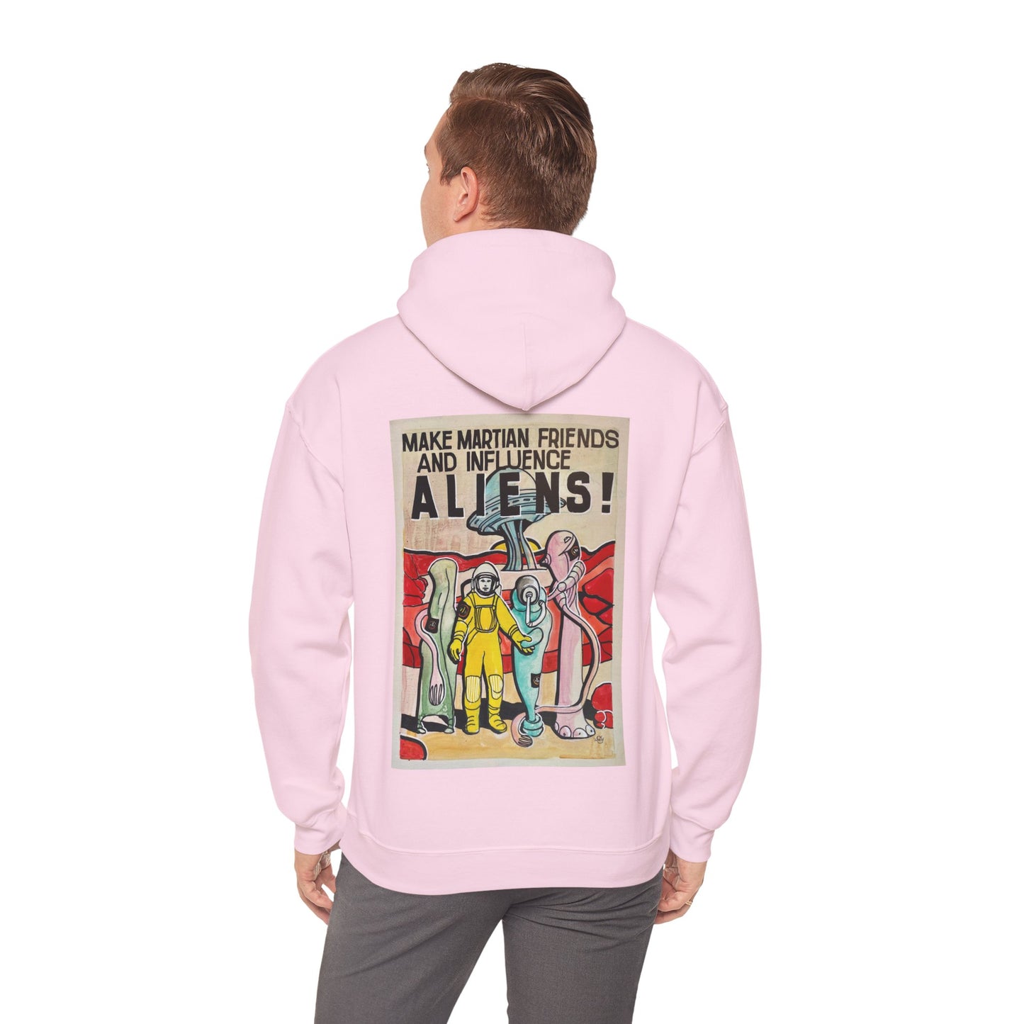 Mars Aliens Unisex Heavy Blend Hooded Sweatshirt