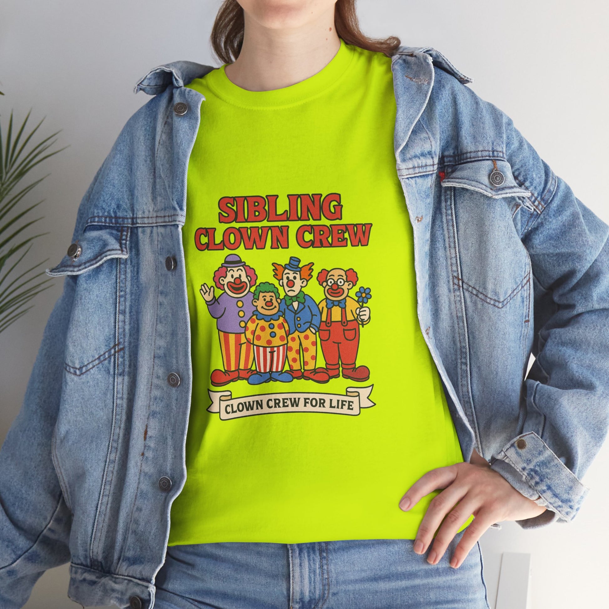 Clown Siblings Unisex Heavy Cotton Tee