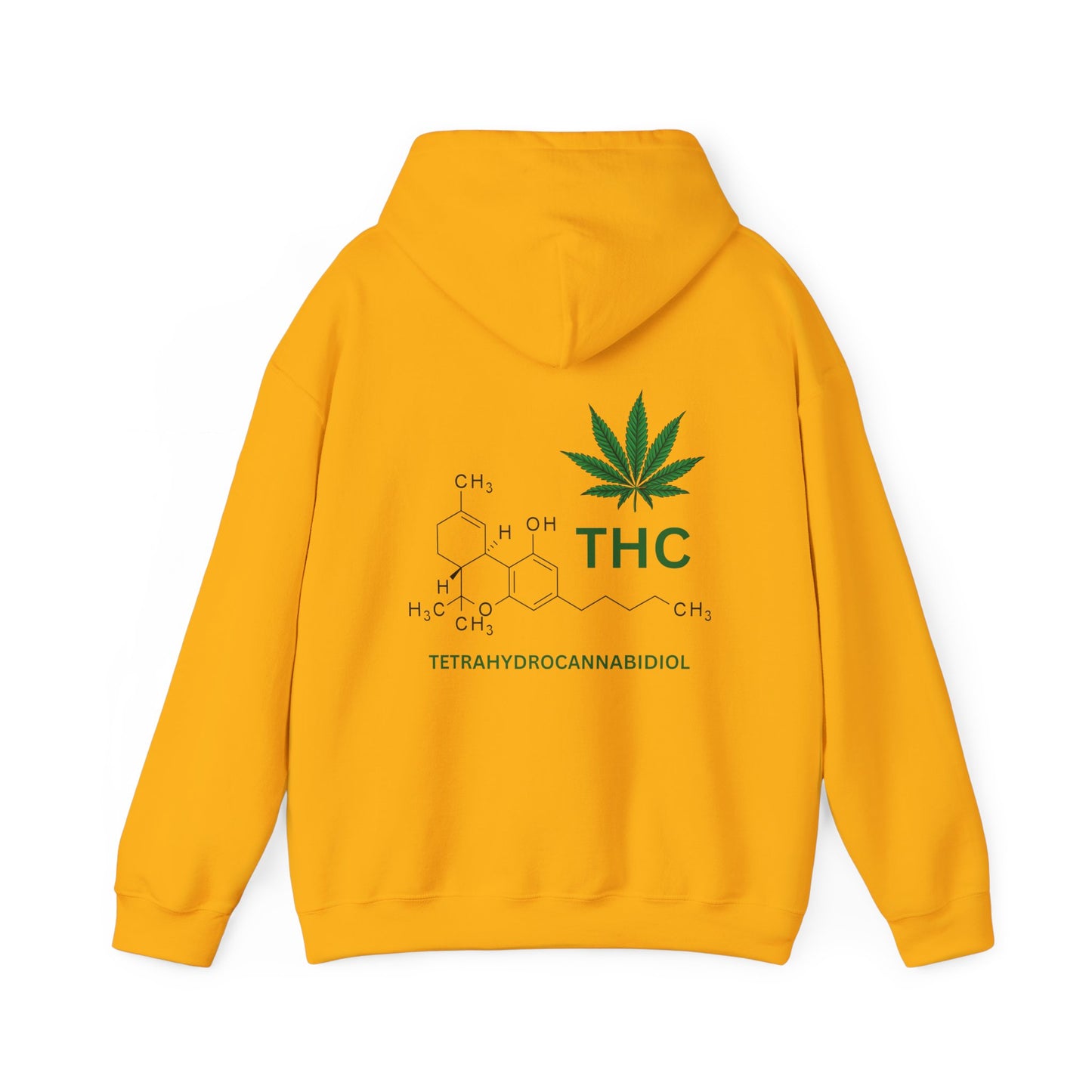 THC Molecule Unisex Heavy Blend Hooded Sweatshirt