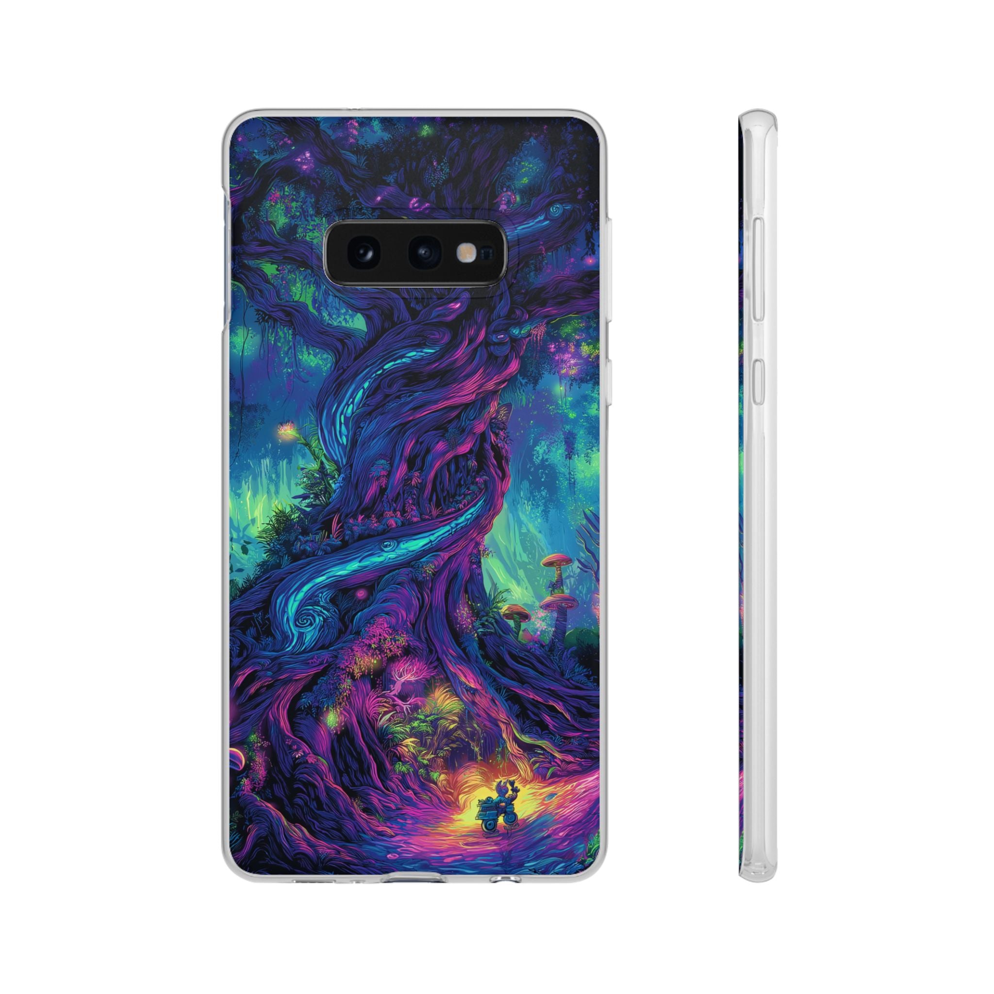 Psychedelic Tree Vibrant Fantasy Flexi Case - Enchanted Forest Design