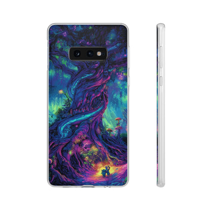 Psychedelic Tree Vibrant Fantasy Flexi Case - Enchanted Forest Design