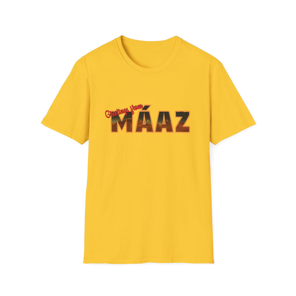 Greetings from Máaz Unisex Softstyle T-Shirt