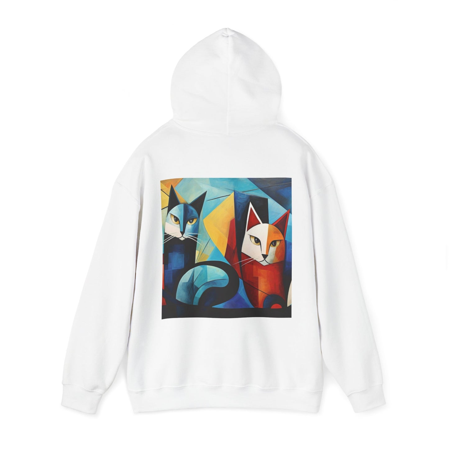 MeowMeow Back Unisex Heavy Blend Hooded Sweatshirt