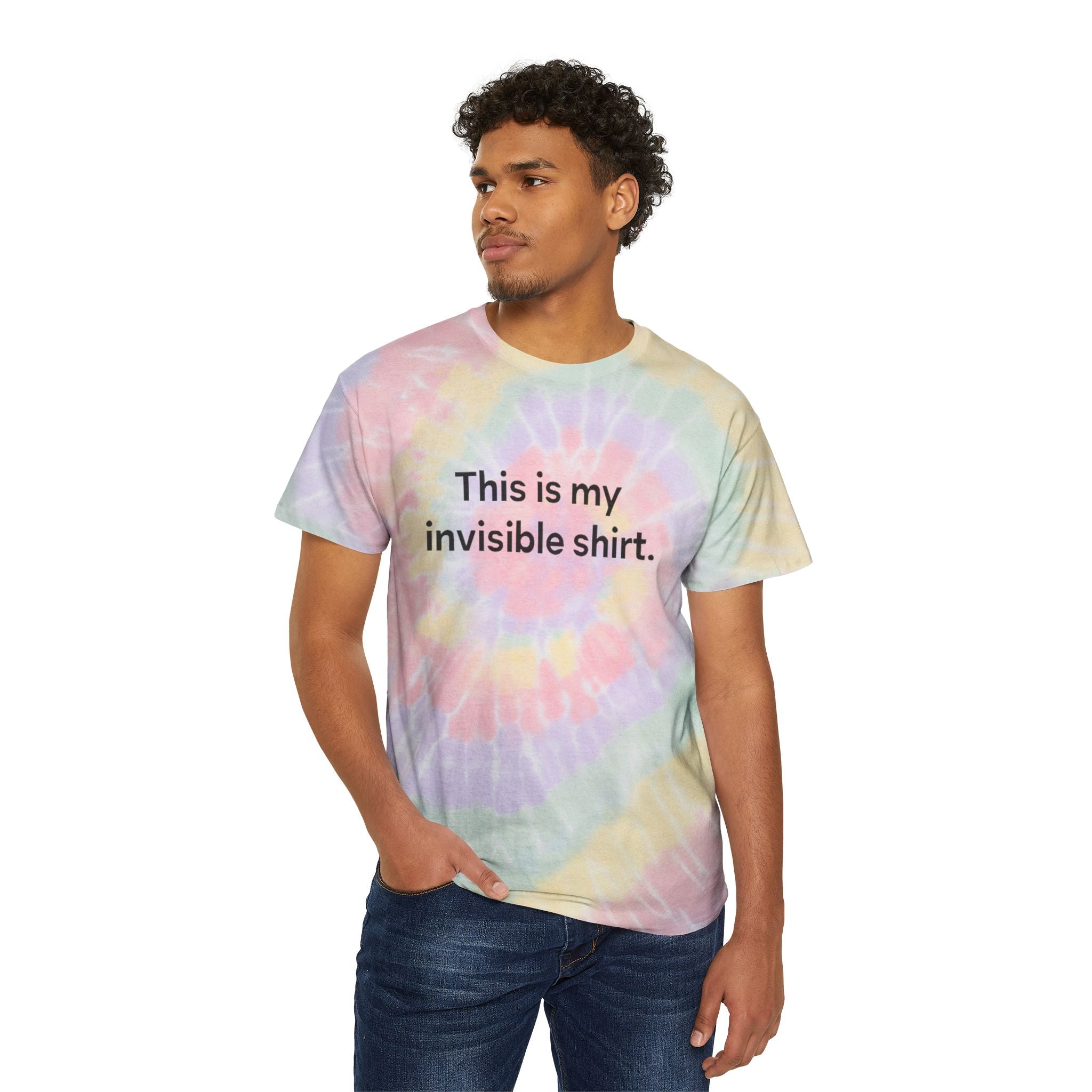 Invisible Shirt in Pastel Tie-Dye Tee