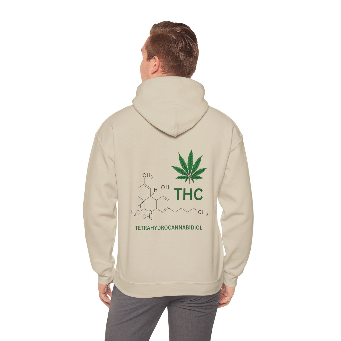 THC Molecule Unisex Heavy Blend Hooded Sweatshirt