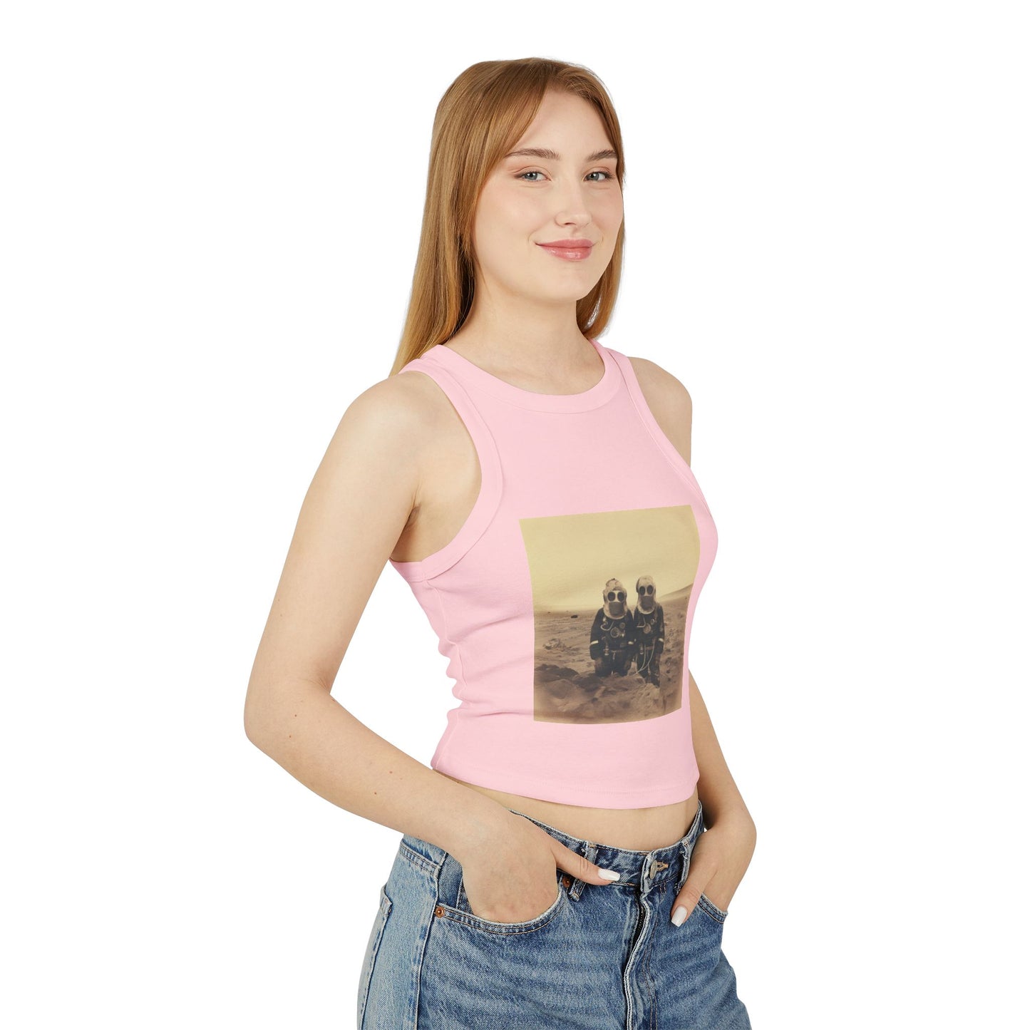 Mars Martians Racer Tank Top for Women - Unique Summer Style