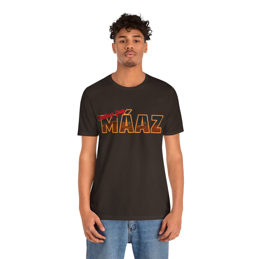 Greetings from Máaz Unisex Jersey Short Sleeve Tee