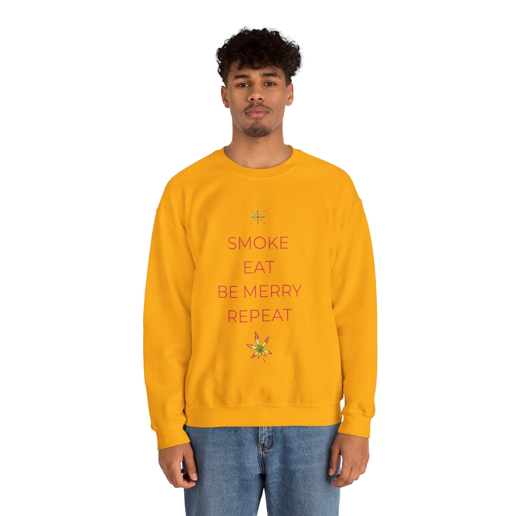 Eat Repeat Holiday Unisex Heavy Blend Crewneck Sweatshirt