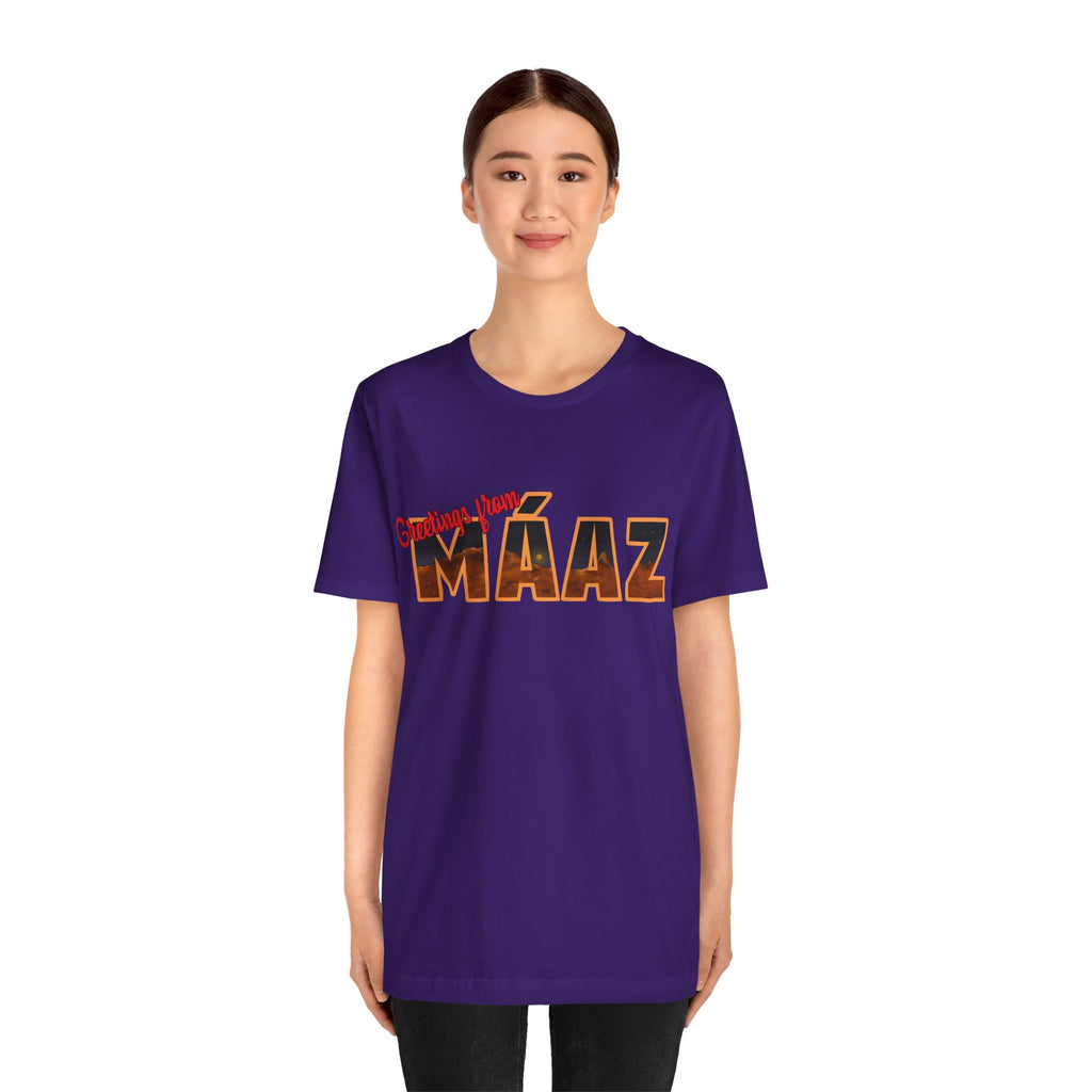 Greetings from Máaz Unisex Jersey Short Sleeve Tee