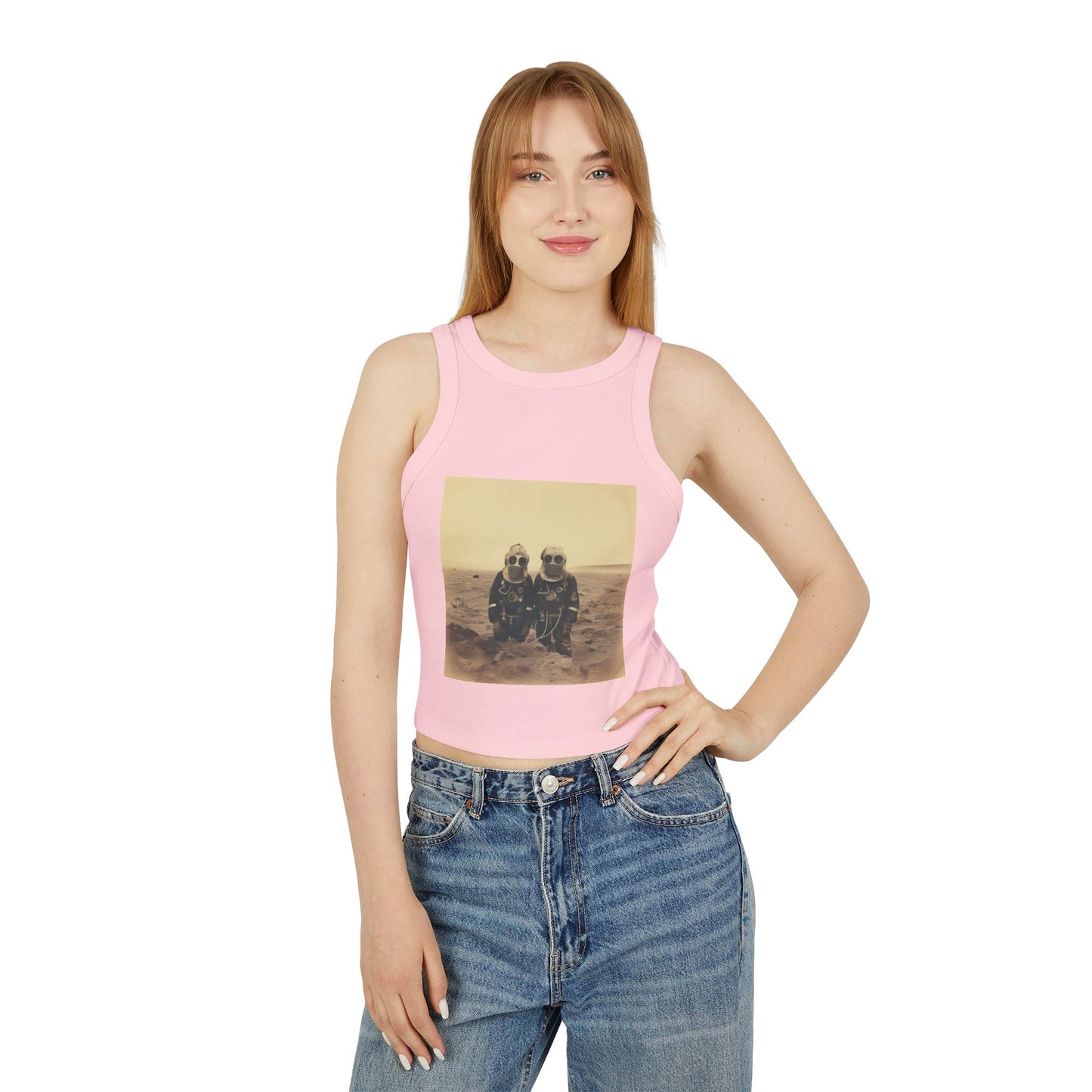 Mars Martians Racer Tank Top for Women - Unique Summer Style