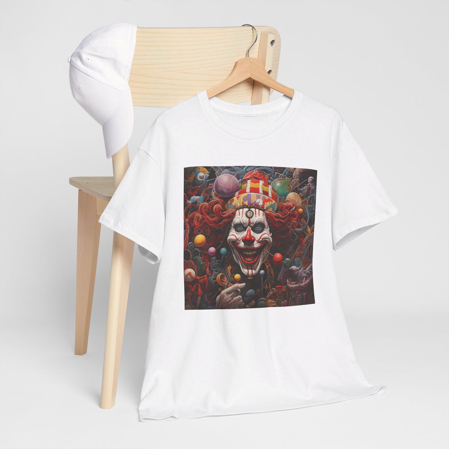 Clown Mutiny Face Unisex Heavy Cotton Tee