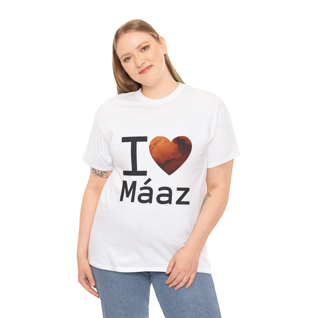 I Love Mars Unisex Heavy Cotton Tee