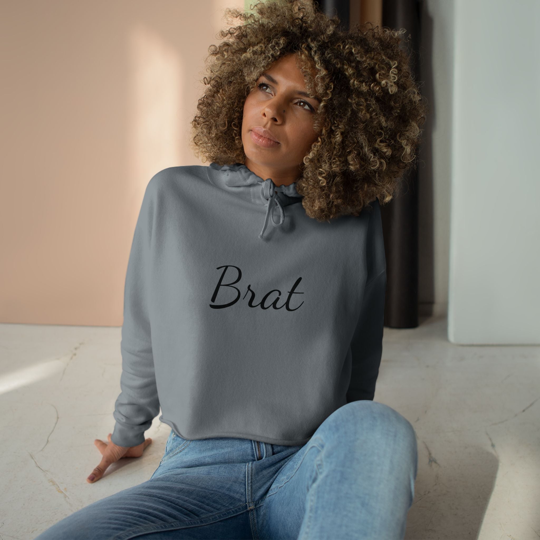 Brat XCX Crop Hoodie - Brat Design for Fashion-Forward Individuals