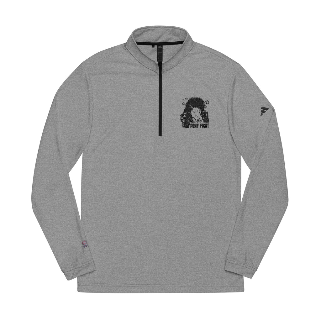 Pony Fight Quarter-Zip Pullover - Stylish & Comfortable Embroidered Top for Active Lifestyle