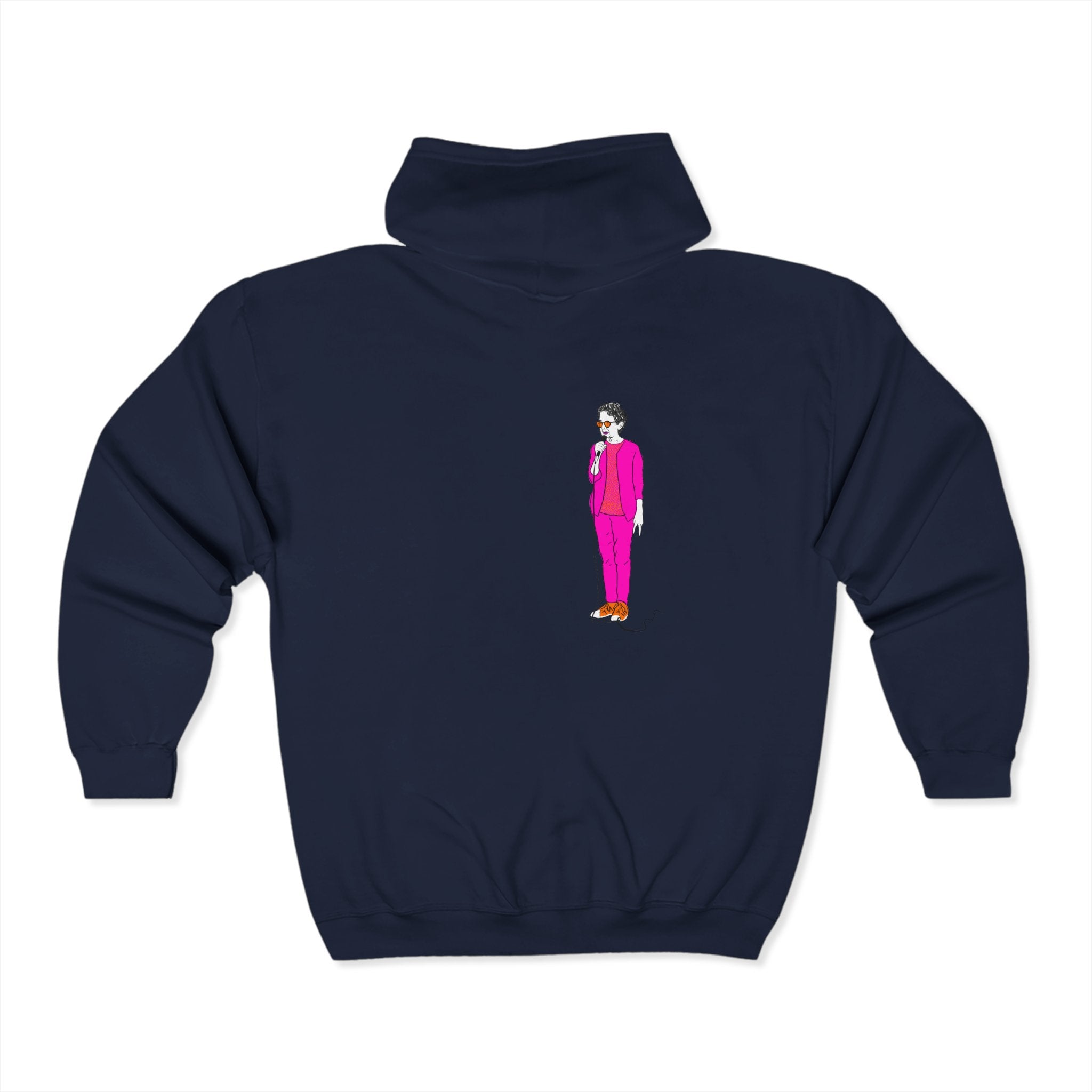 Draw and Guffaw Loren K Little Old Lesbian Unisex Heavy Blend Full Zip Hooded Sweatshirt