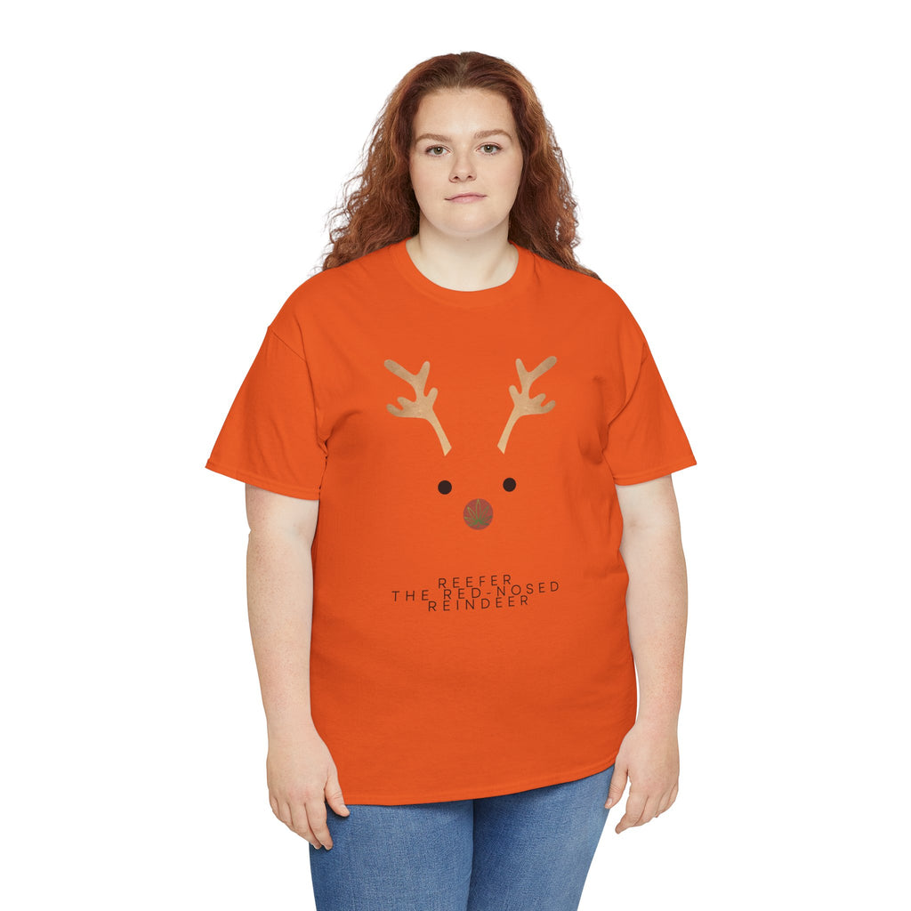 Reindeer Unisex Heavy Cotton Tee