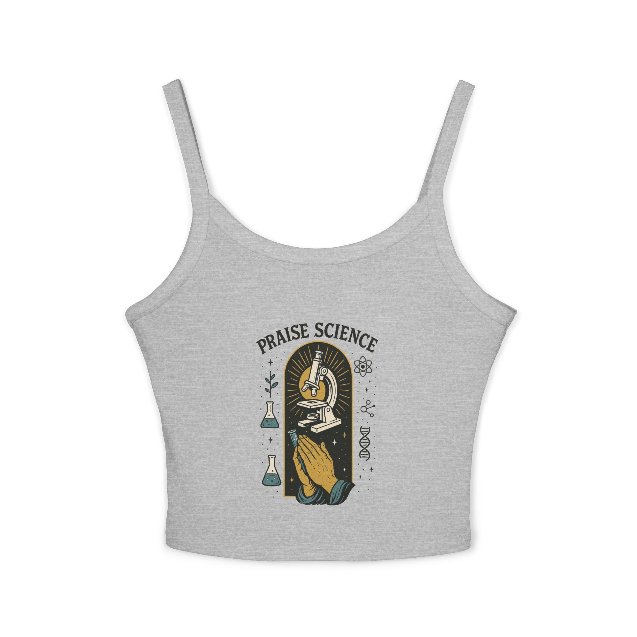 Praise Science Women's Spaghetti Strap Tank Top – Trendy Science Inspired Apparel