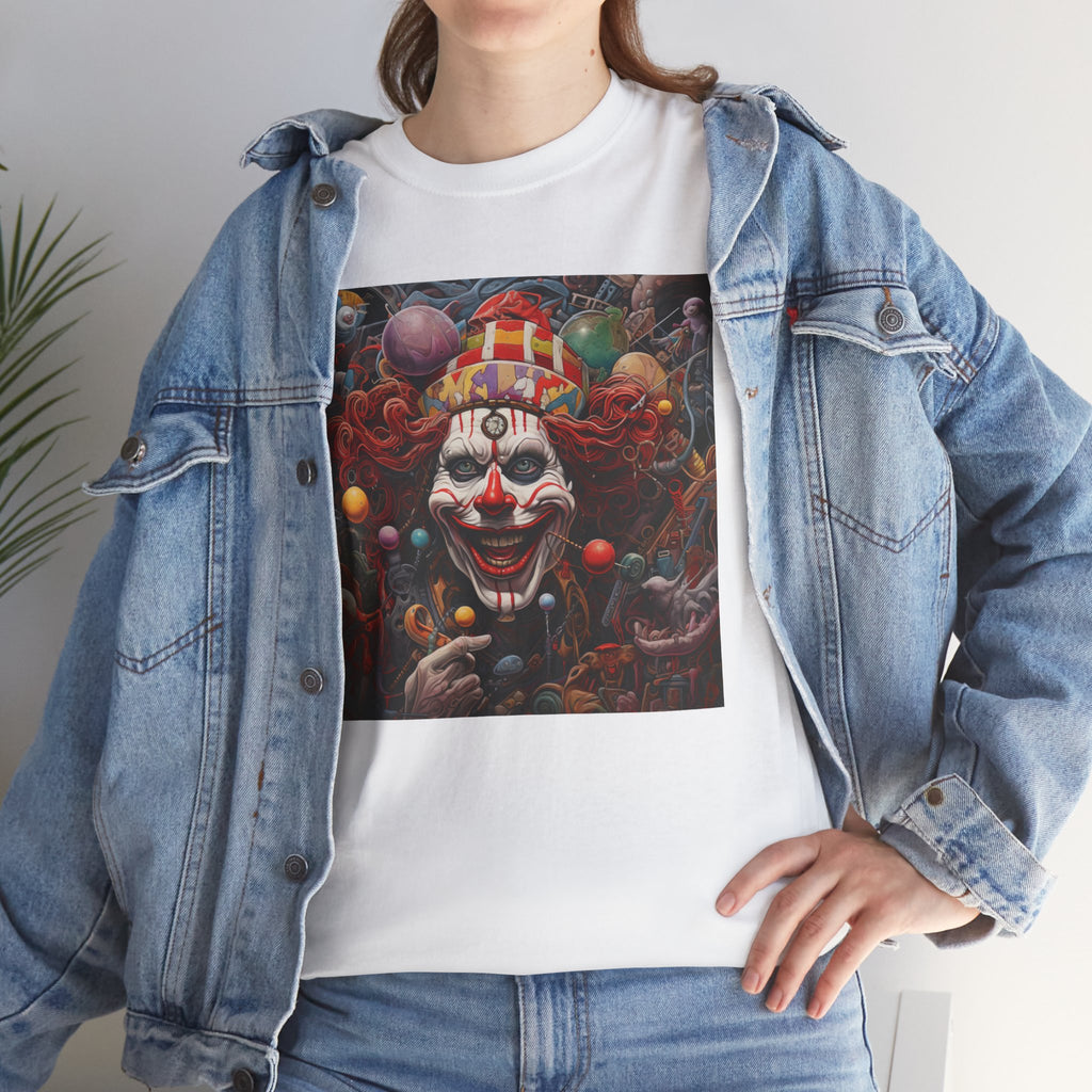 Clown Mutiny Face Unisex Heavy Cotton Tee