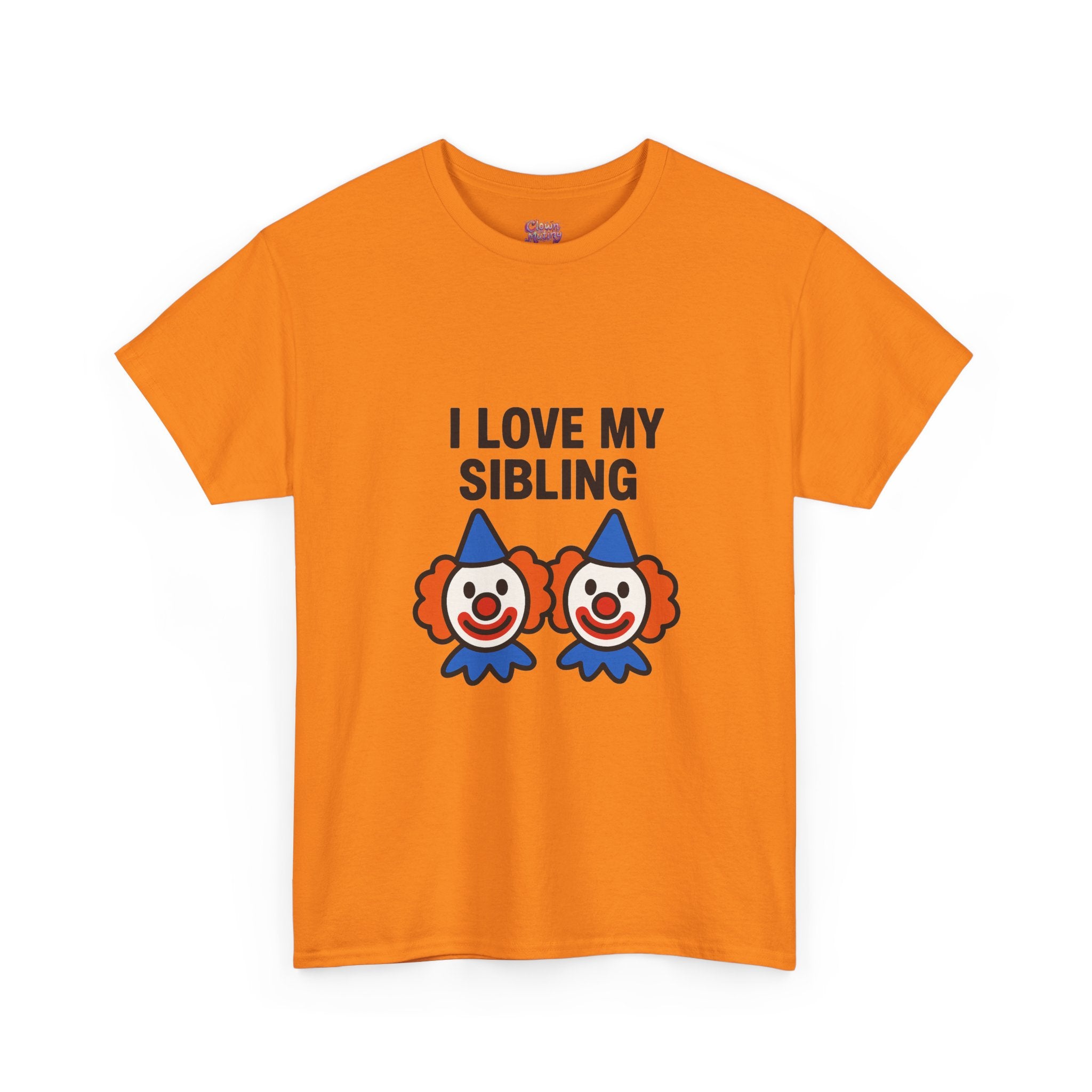 Funny Clown Sibling Love Unisex Cotton Tee