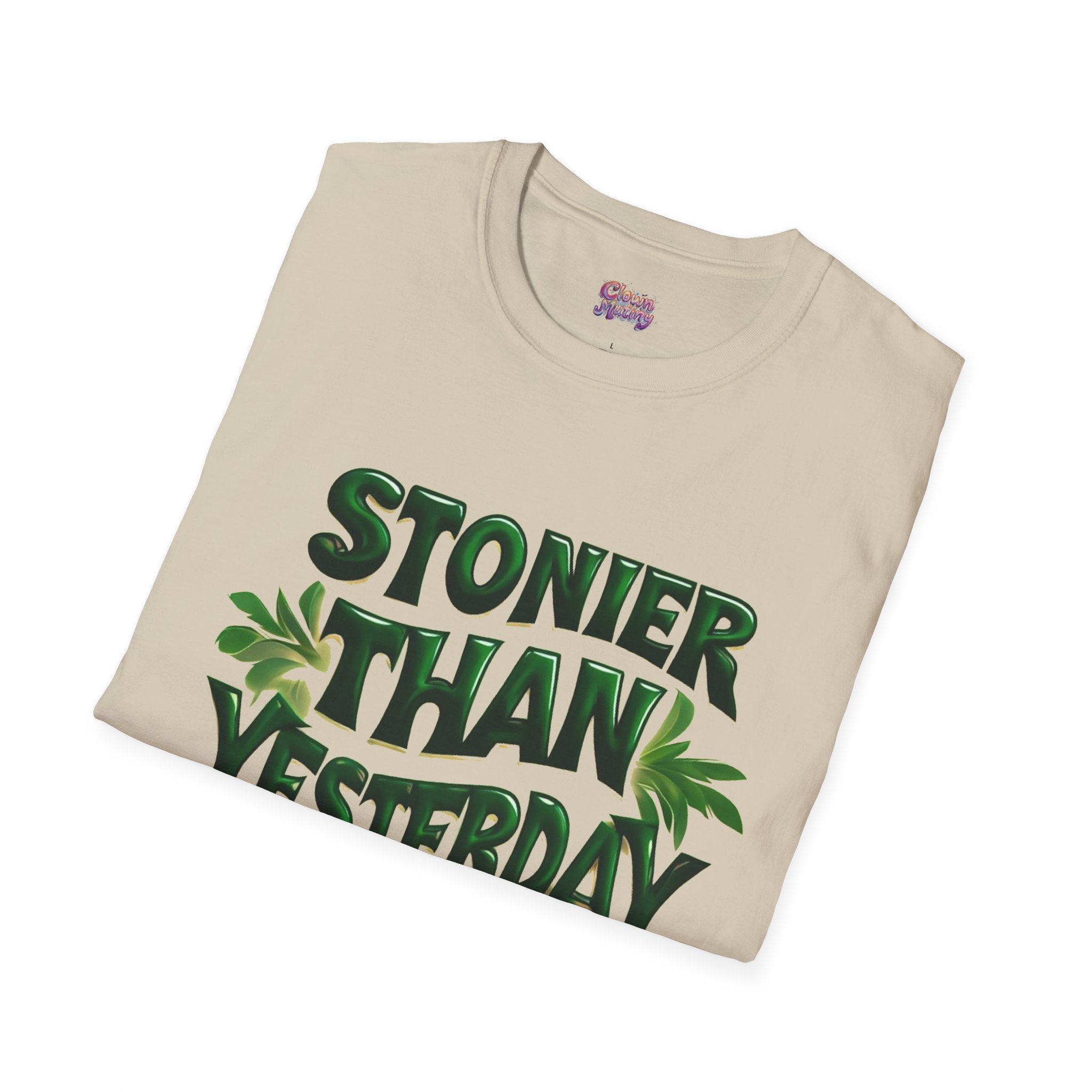 Stoner Vibes Unisex Softstyle T-Shirt - 'Stoner Than Yesterday' Graphic Tee