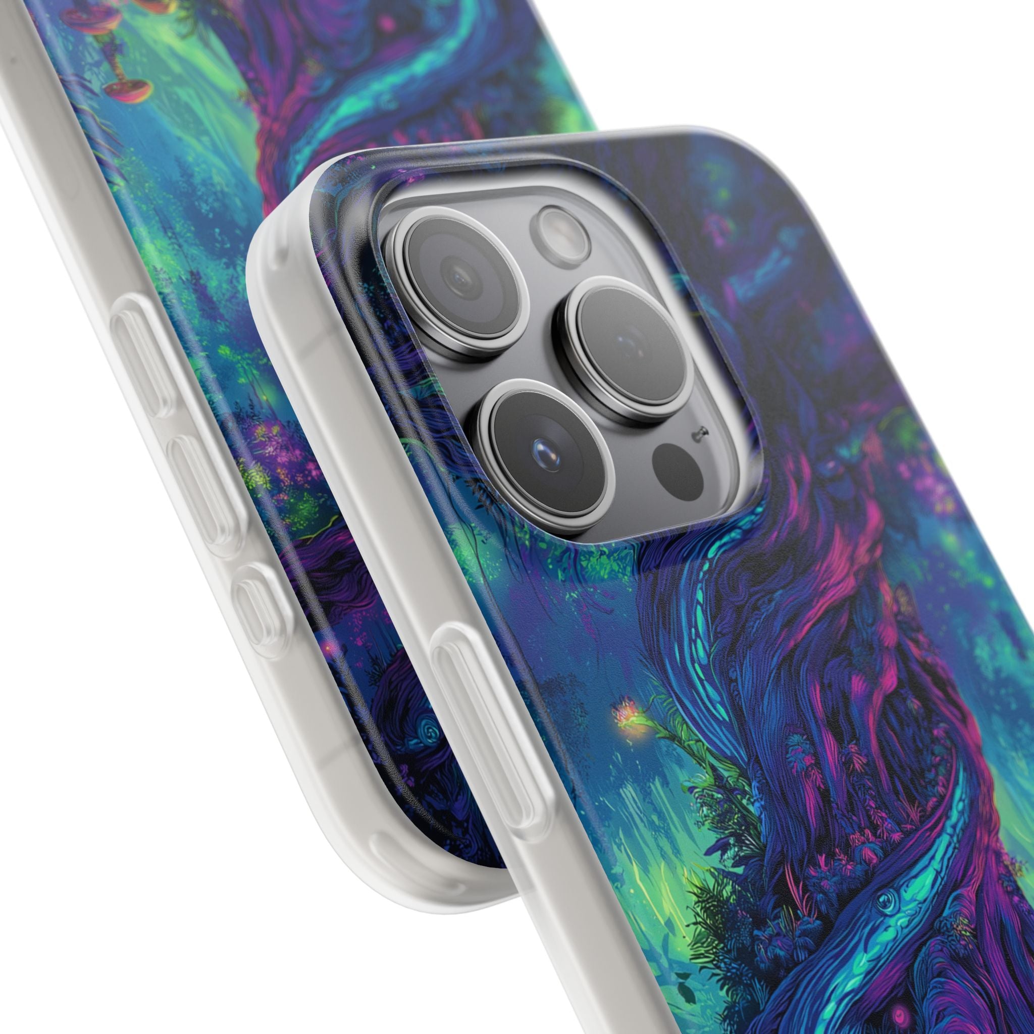 Psychedelic Tree Vibrant Fantasy Flexi Case - Enchanted Forest Design