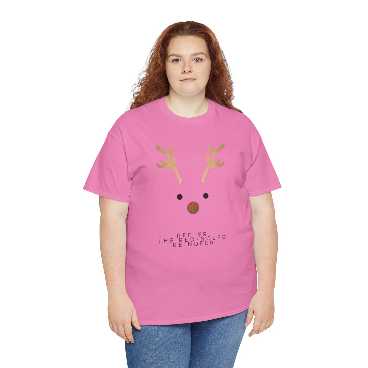 Reindeer Unisex Heavy Cotton Tee