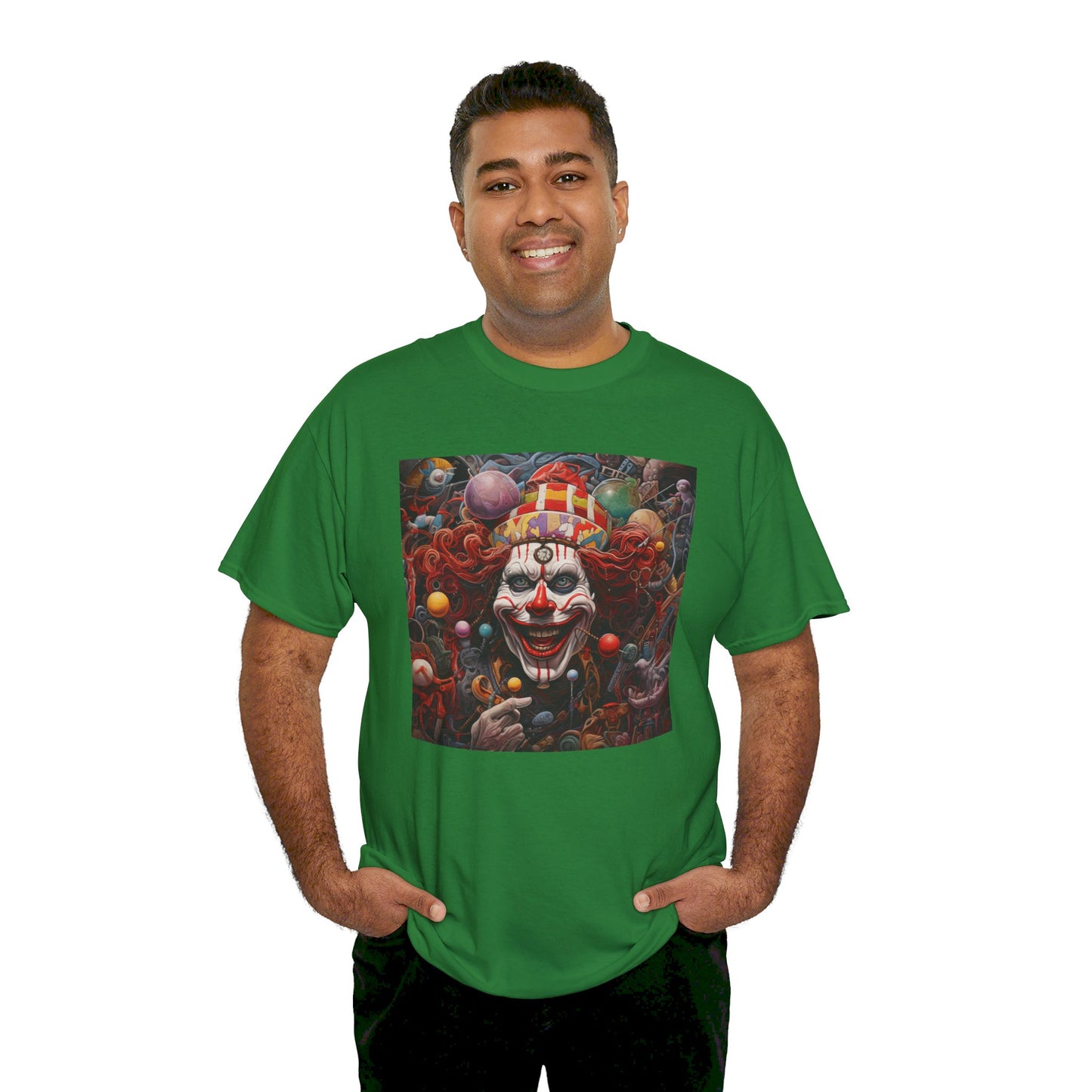 Clown Mutiny Face Unisex Heavy Cotton Tee