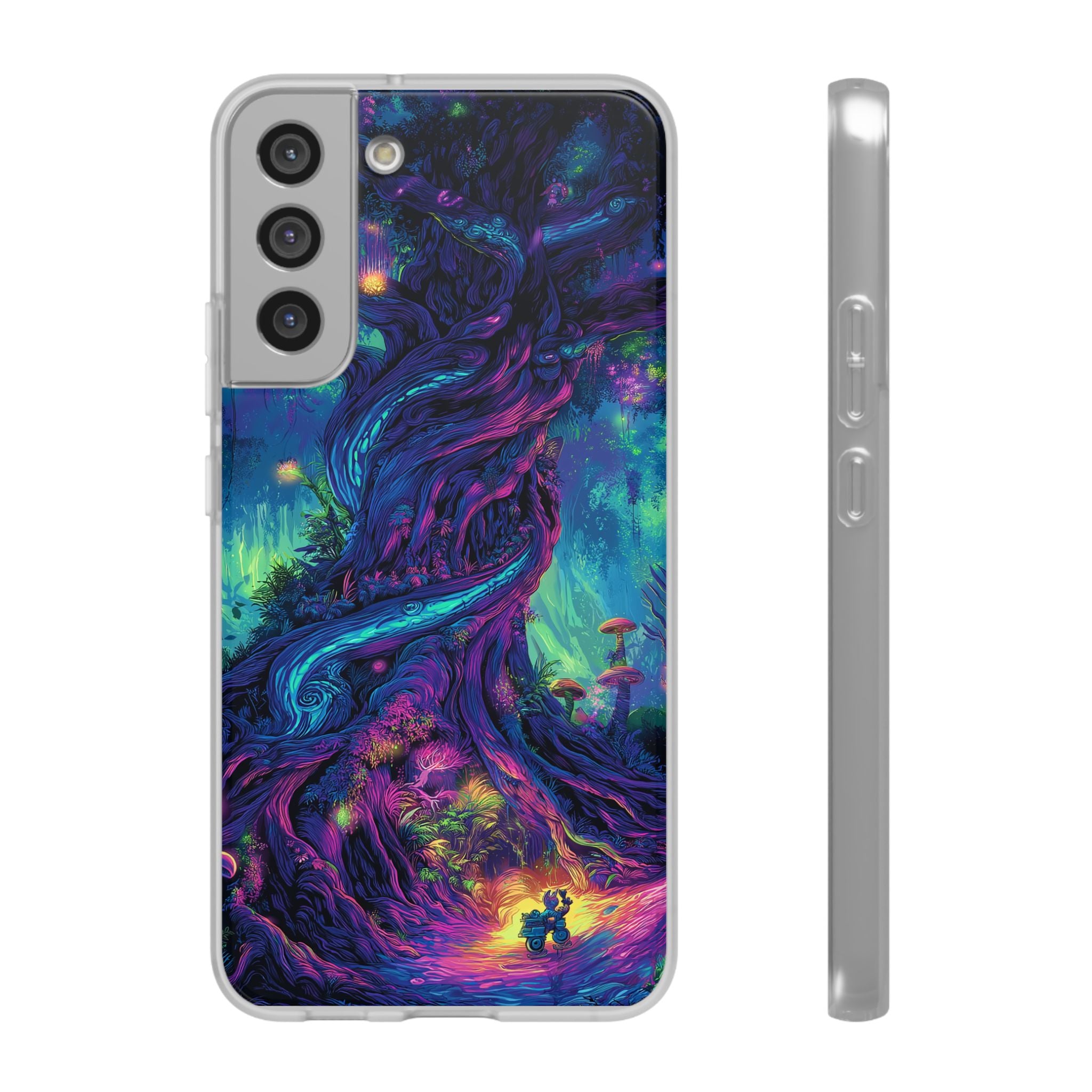 Psychedelic Tree Vibrant Fantasy Flexi Case - Enchanted Forest Design