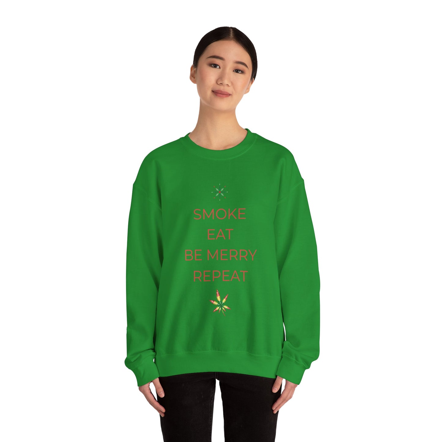 Eat Repeat Holiday Unisex Heavy Blend Crewneck Sweatshirt