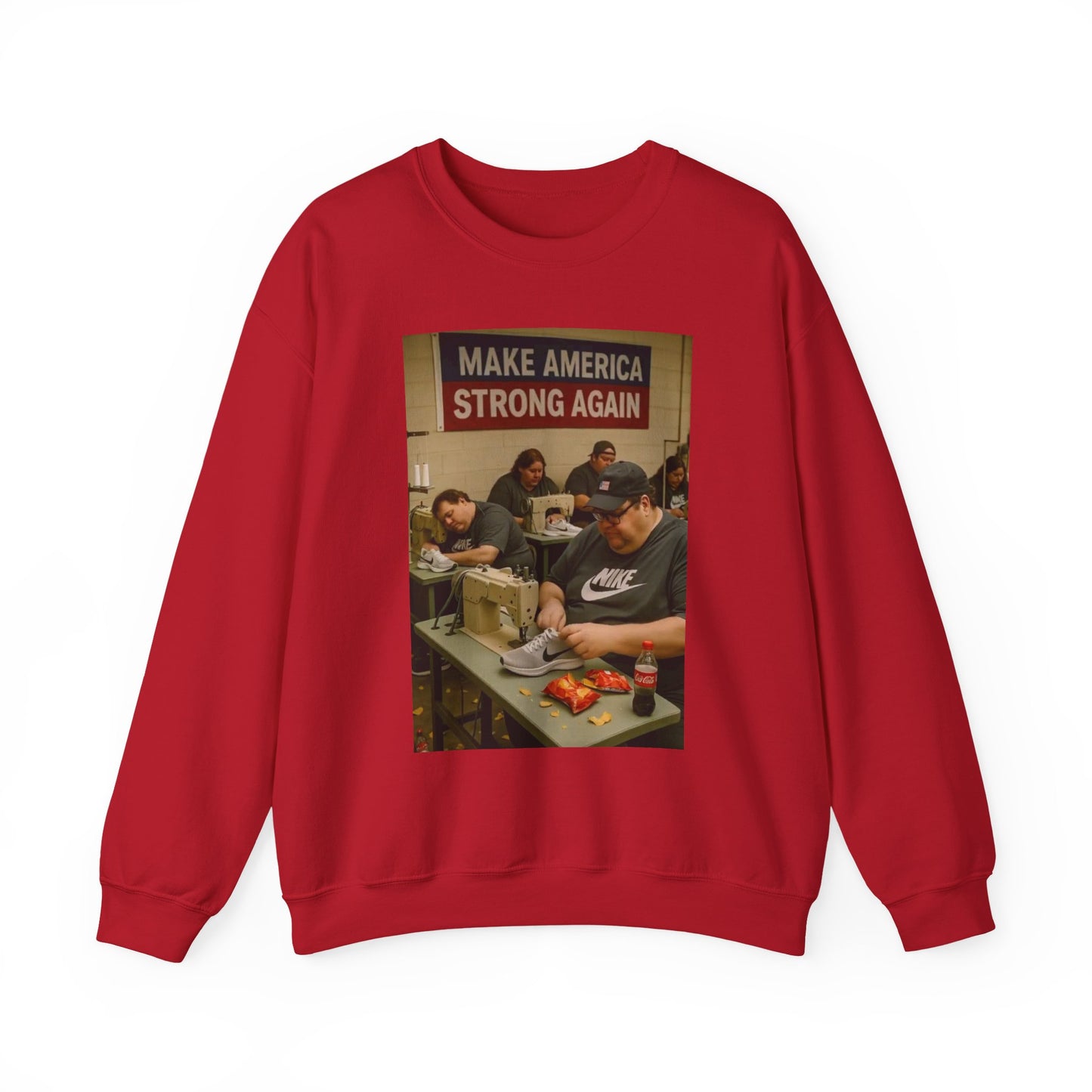 Unisex Heavy Blend Crewneck Sweatshirt - Make America Strong Again