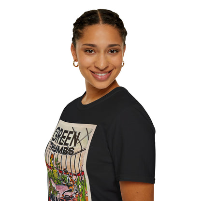 Martian Green Thumbs Unisex Softstyle T-Shirt