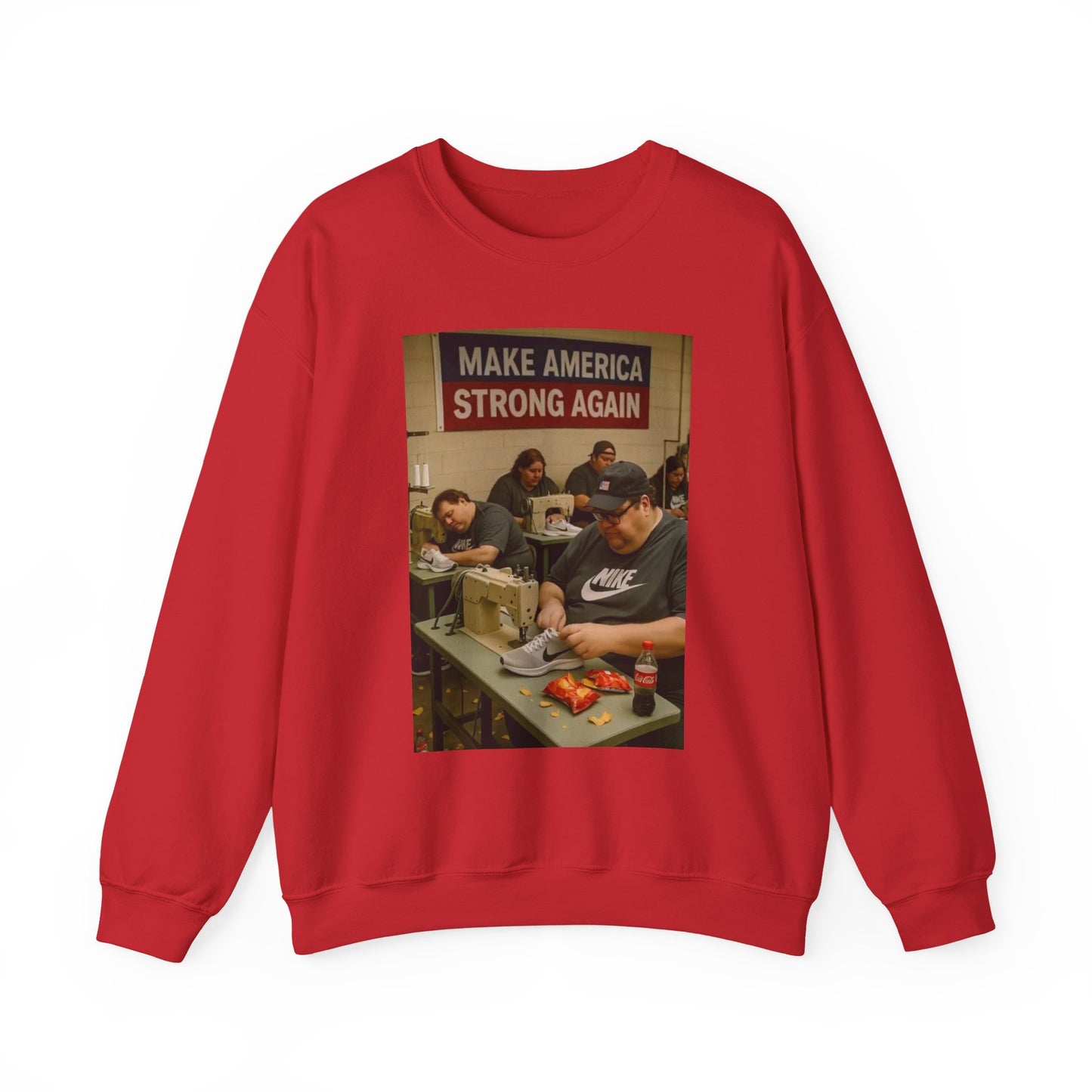 Unisex Heavy Blend Crewneck Sweatshirt - Make America Strong Again