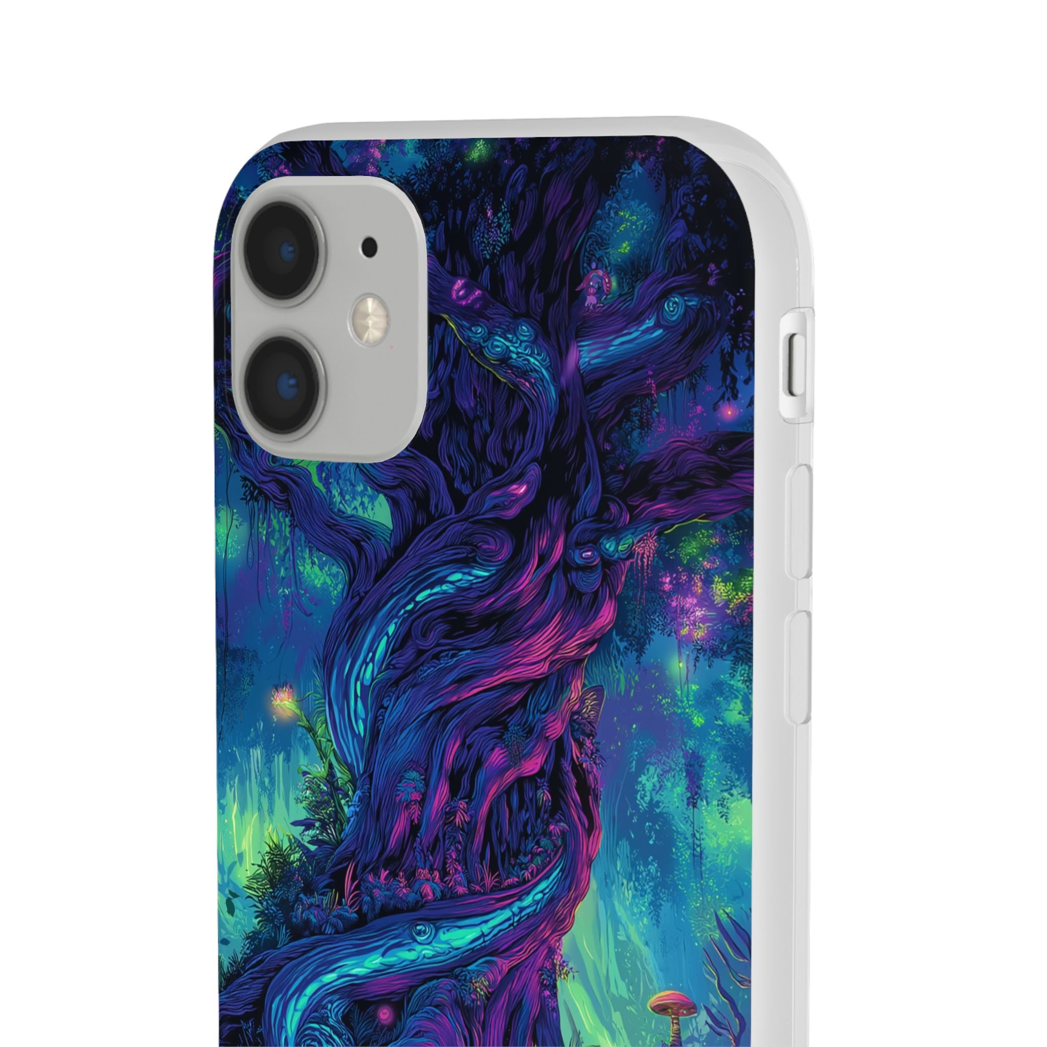 Psychedelic Tree Vibrant Fantasy Flexi Case - Enchanted Forest Design