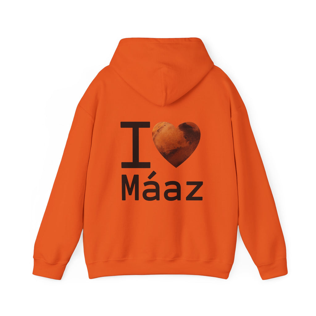 I Love Mars Unisex Heavy Blend Hooded Sweatshirt